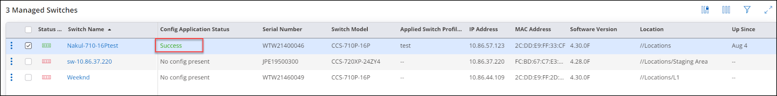Onboarding, Managing, and Configuring Switches in CV-CUE